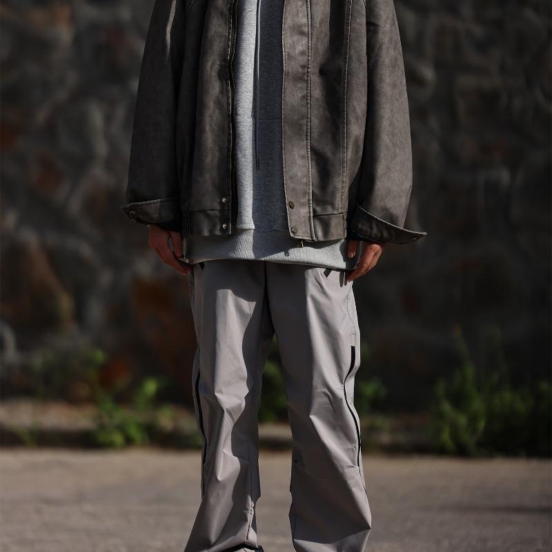 2026 Men's Pique Cool Jacket: High Street Trend, HK & Harajuku Korean Style, Spring & Autumn.