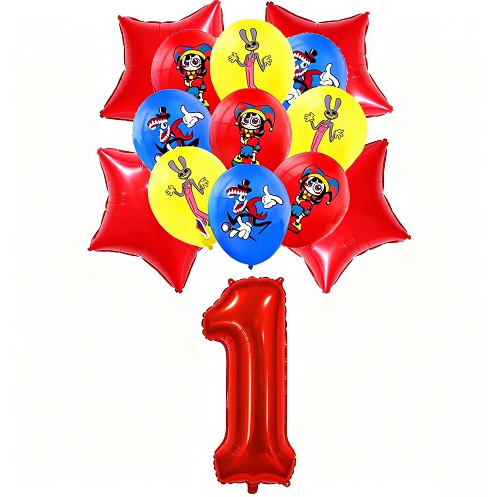 Cartoon Amazing Circus Theme Birthday Party Decorations Cute Balloons Plates Banner Tableware Set for Baby Shower Party Favors