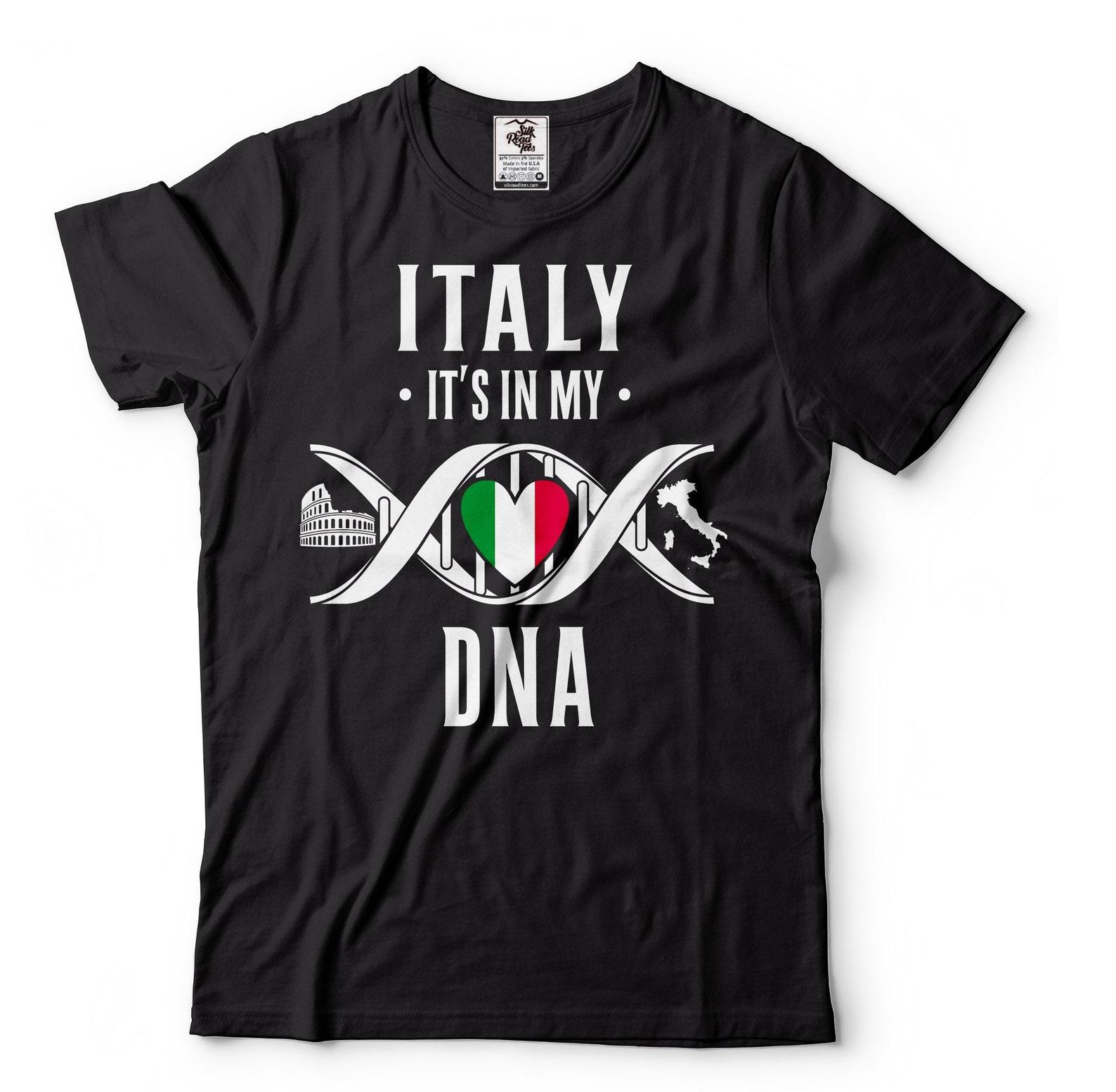 Italy DNA Shirt: Italian Pride, Patriotic Gift S