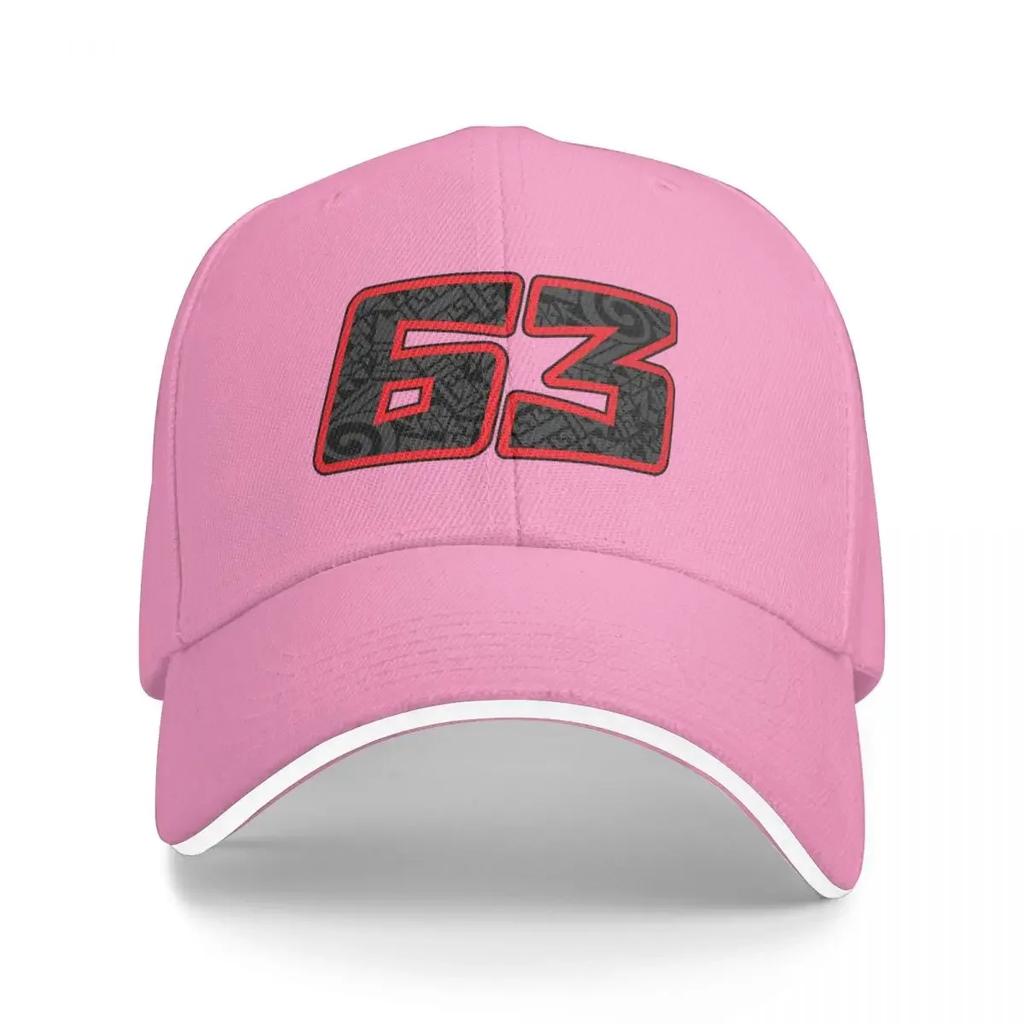 Francesco Pecco Bagnaia 63 Baseball Cap Ball Cap Golf Hat Luxury man cap Beach Bag Men Luxury Brand Women's