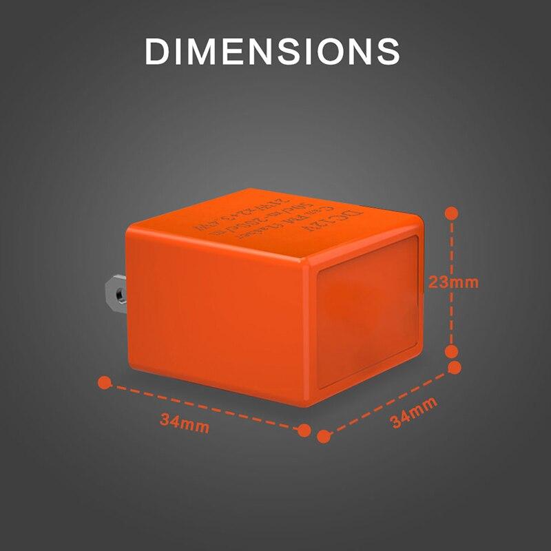 2pinové motocyklové LED blikající relé s nastavitelnou frekvencí blikajících světel směrových světel pro příslušenství k motocyklům