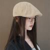 Koreanische Version Herbst Neue Baskenmütze Retro Kordhut Schirmmütze Damen Literarische Schiebermütze Malermütze Trendy