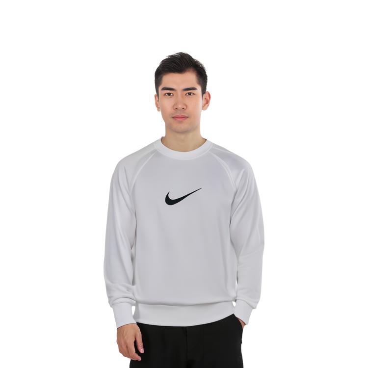 Nike Sweatshirts Men's White Crew Neck Moderate Regular DA0087-100