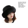 Women Hat Solid Color Fluffy Thickened Ear Protection Dome Winter Coldproof Elegant Russian Hat Faux Fur Headband Streetwear