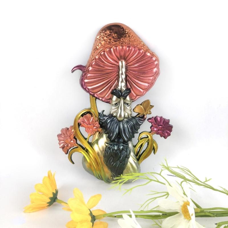 3D Mushroom Man Silicone Molds Resin Mold Large Statue Making Epoxy Casting Mould for Wall Hanging Door Decoration