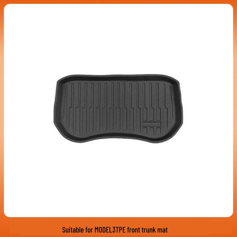 Tesla Model 3/Y Front & Rear Waterproof Trunk Mats - Original TPE Texture Accessories