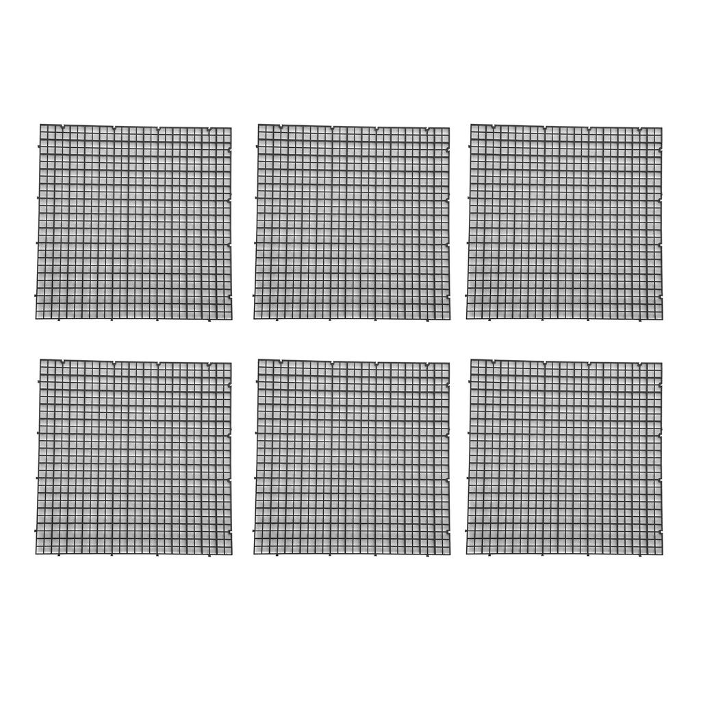 6Pcs Aquarium Fish Tank Isolation Bottom Filter Grid Plate Dividers Crate Cutting Splicing