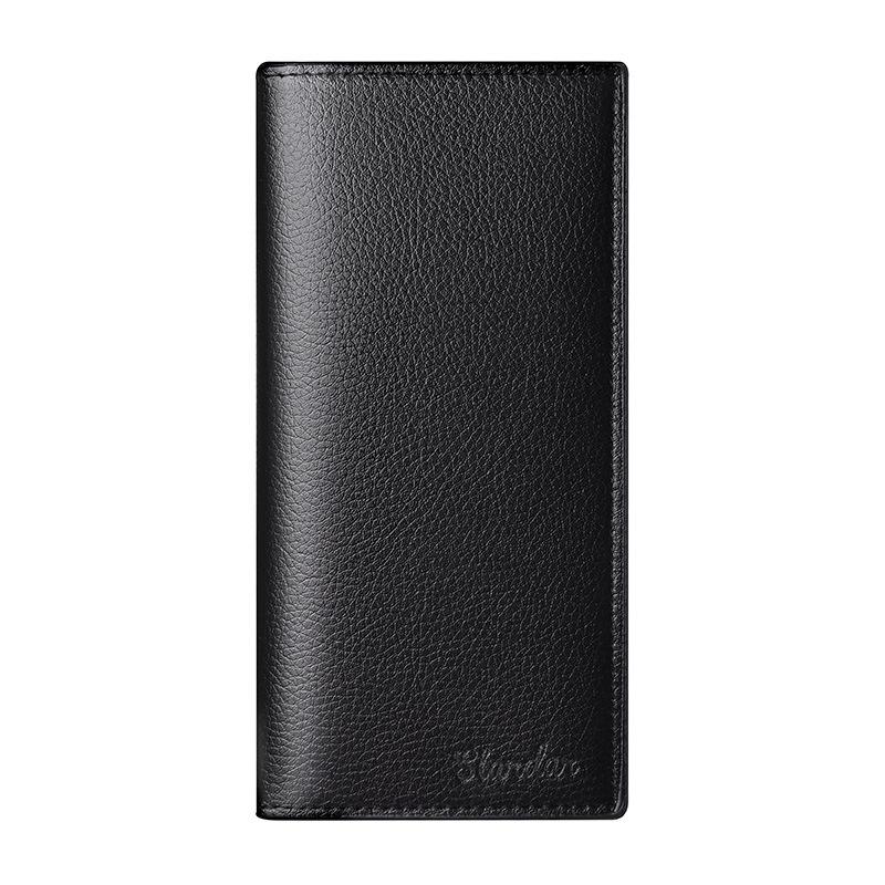 new men's long wallet with multiple card slots for mobile phones, student card bag, large capacity soft thin leather wallet