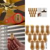F26C 12 Pack Window Blind Wood Cord Tassels Knobs Cord Drapery Hangings Bead Drop Balls Pulls End for DIY Craft Home Curtain