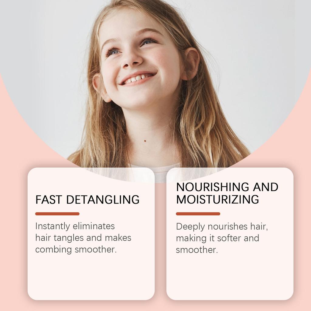 Kids' -tangling Hair Spray, Moisturizing, Smoothing, Shiny, Nourishing, And Gentle Hair Care Spray100ml