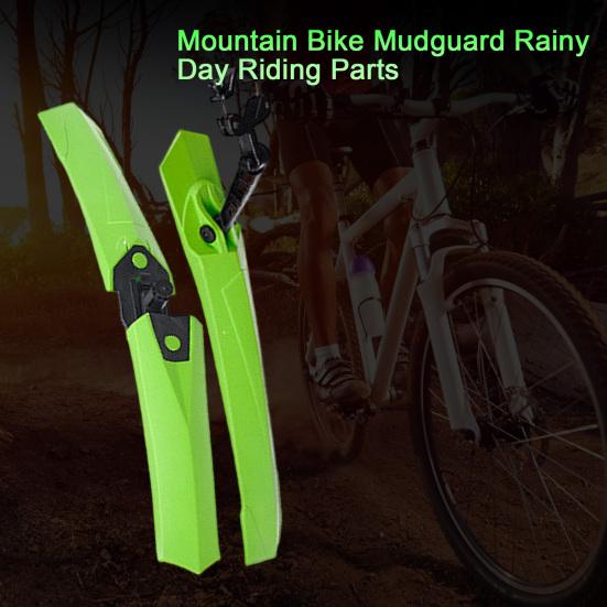 1 Set Bicycle Fender Quick Release Easy To Install Mountain Bike Mudguard Rainy