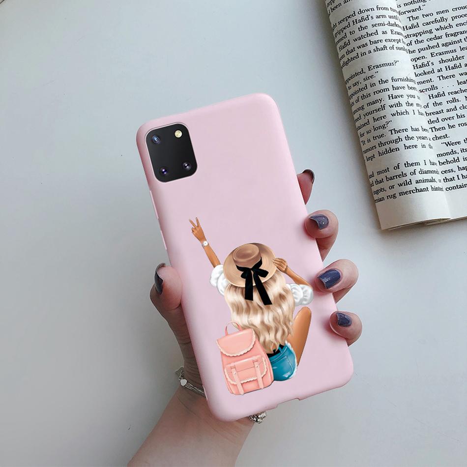 For Samsung Galaxy Note 10 Lite Phone Cover Cute Sweet Girls Patterned Silicone Soft Case For Samsung Note10 Lite S10 Lite Case