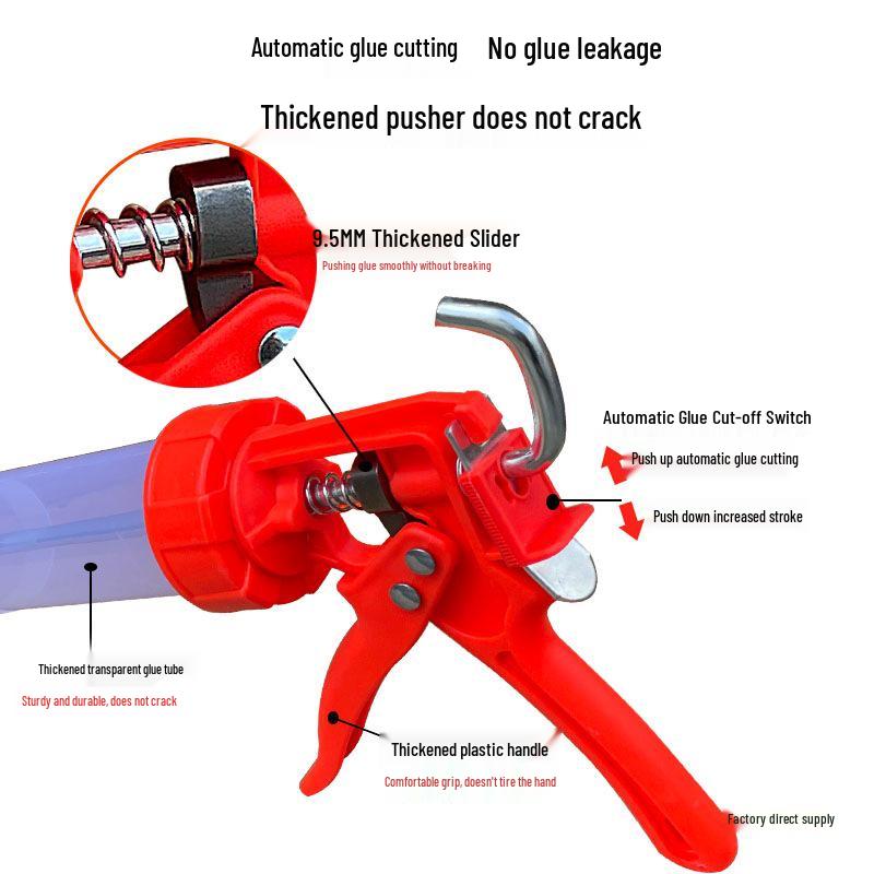 Automatic Structural Adhesive & Sealant Gun for Silicone and Glass - Home & Window Decoration Tool