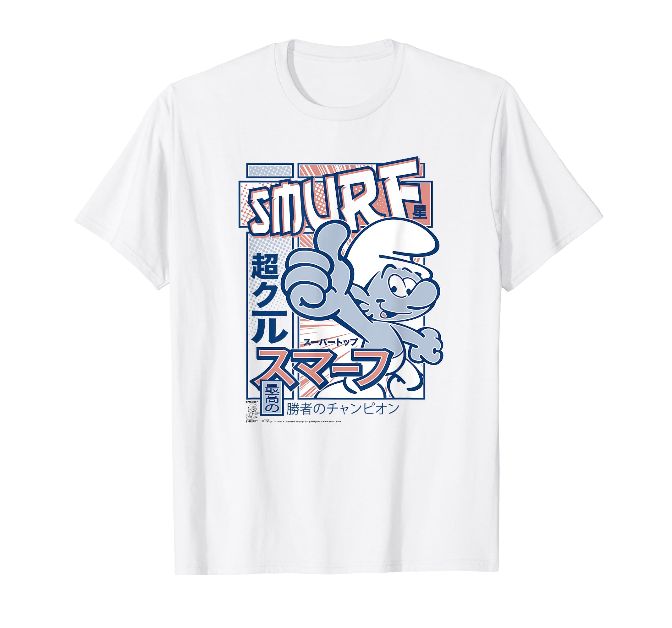 

Смурфы Смурфы Манга - Футболка Смурф Большой палец вверх