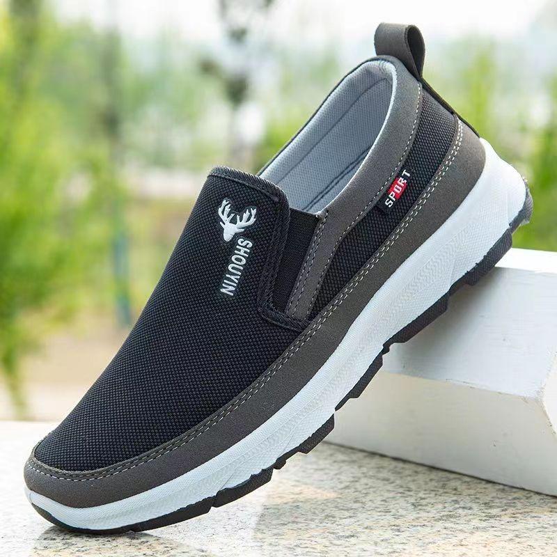 Middle-aged and old pedal old Beijing cloth shoes men's spring and summer new men's shoes