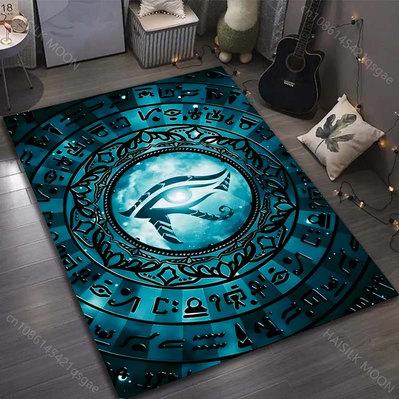 

Multiple sizes Mysterious symbols and eye Carpet for Living Room Bedroom Sofa Home Decor Rus Non-slip Floor Mat Luxury Gift 40cm x 60cm