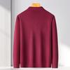 FAPAI Men's 100% Merino Wool Casual Polo Collar Sweater