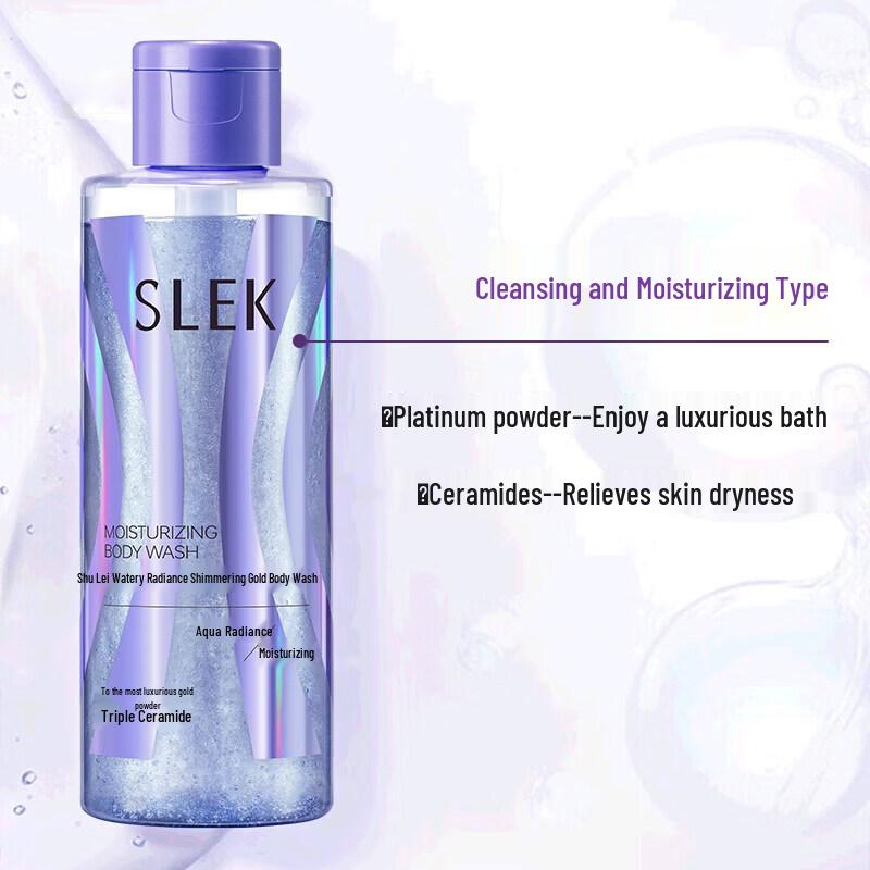 Slek Shimmering Gold Moisturizing Shower Gel & Anti-Dandruff Shampoo Duo
