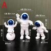 3Pcs/set Astronaut Figure Statue Figurine Spaceman Sculpture Educational Toy Desktop Home Decoration Model for Kids Gift