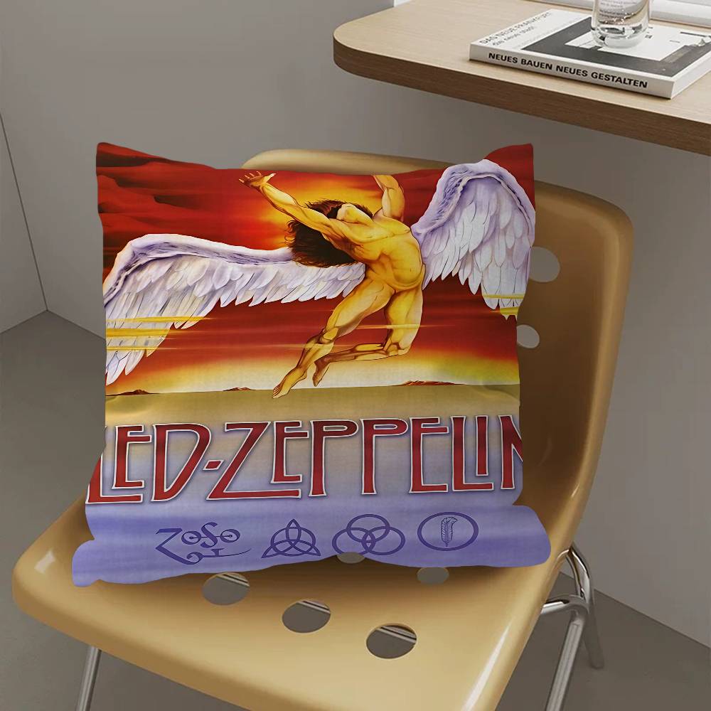 

Подушка с персонализацией L-Led Z-Zeppelin, чехол от пыли, декорация для спальни, детской вечеринки, наволочка, подарок на день рождения для детей 30cmx30cm
