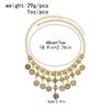 Bohemian Style Coin Necklace Versatile Ethnic Charms Necklace Statement Necklace  For Women