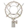 Toyvian Shock Mount Microphone Mic Holder Microphone Holder Metal Microphone Adjustable Removable PC Live Recording 1pc White Anti-Vibration