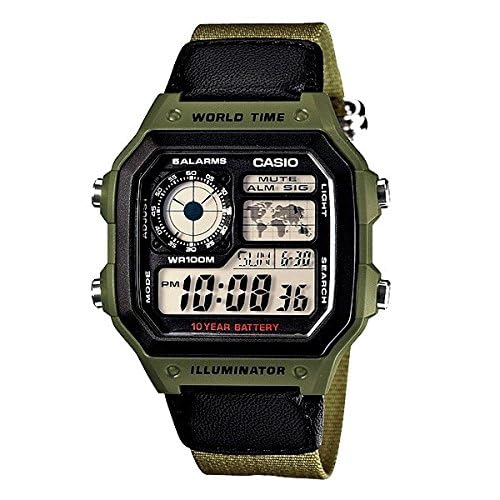 Casio Digital Men's Watch Overseas Model AE-1200WHB-3B