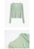 Women's Ice Silk Knit Cardigan - Short Style for Spring & Summer