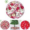 Snowman Santa Christmas Tree Skirt Decoration For Xmas Holiday Supplies Festival