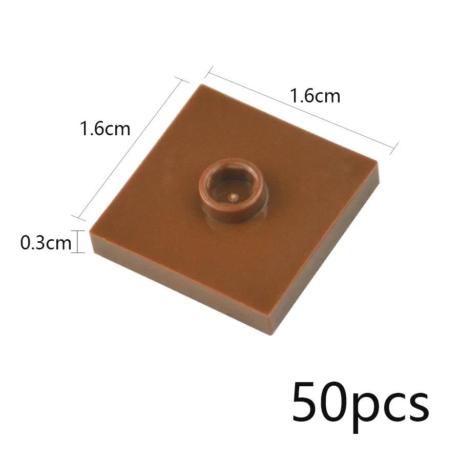 Building Up Block Parts 50Pcs Works with 23893 87580 DlY Bricks 2x2 with 1 Stud Dots Changeover Catch Designed For Educational Toy Imaginative Play