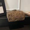 Borsa Tote Double-Face Stampa Leopardo Borsa a Spalla da Donna Borsa di Grande Capacità