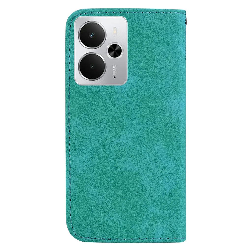 For Realme 14 5G Stand Case 7-Shaped Pattern Imprint Leather Phone Cover