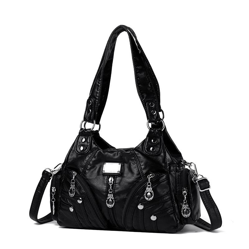 

Женская сумка новая женская ручная на плечо большая вместимость рюкзак ретро вымытая кожа