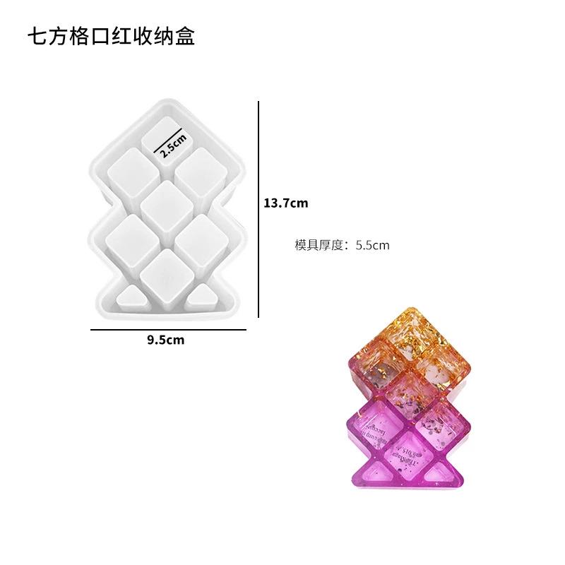 WTEMPO Spring Summer Ice Cube Making Mols DIY Silicone Epoxy Resin Mold Multi-Slot Organizers Casting Molds