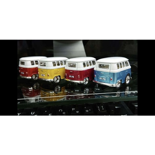 FunnyWagen Bus, 4 Metallic Colors, Set of 4