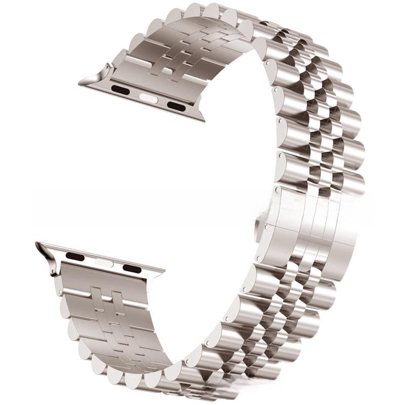 Kompatibelt armband i rostfritt stål för Apple Watch 8/7/6/5/Ultra