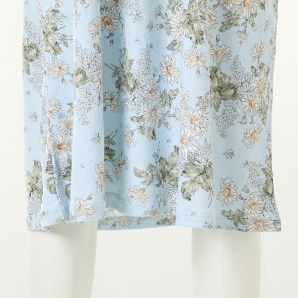 Venus Jacquard Cozy Daisy Printed Homewear Dress Veva108l