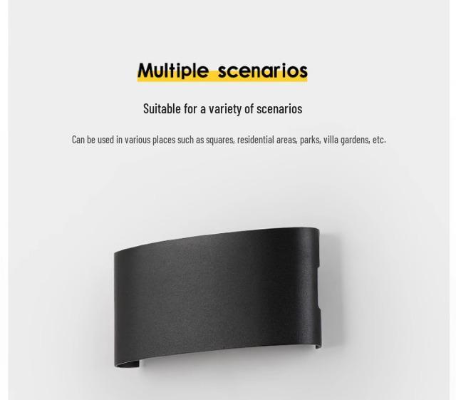 Ultra-Thin LED Waterproof Wall Light: Balcony, Hallway, Staircase, Corridor Spotlight with Colorful Single-Head Design for Bedside or KTV.