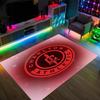 Charlton Athletic FC Design Crystal Velvet Carpet Cozy Non?Slip Printed Rug For Bedroom Living Room Entrance