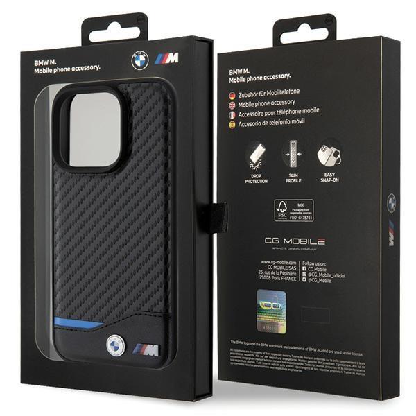 Bmw Bmhcp15L22Nbck Iphone 15 Pro 6.1Czarny/Black Leather Carbon