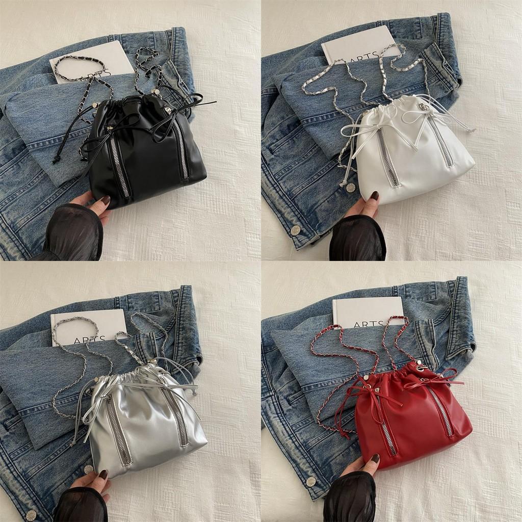 Fashionable Summer Mini Shoulder Bag For Women In Stylish Black White Red And Silver