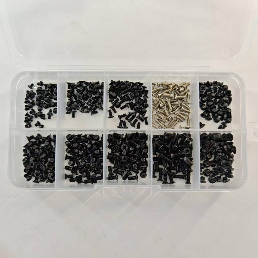 111pcs/box Computer Small Mini Screw Set M1 M1.1 M1 Carbon Steel Computer Notebook Laptop Screws Kit