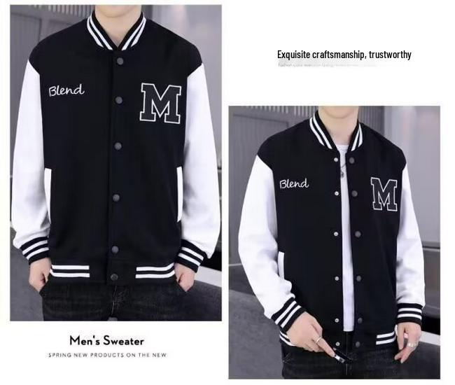 Men's Baseball Jacket | Spring/Autumn 2025 | Korean Style, Trendy Youth | Junior High Versatile Loose Fit