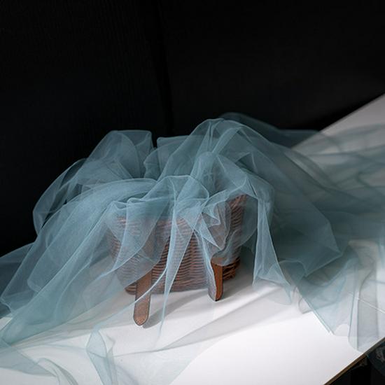 Fairy Mist Soft Tulle Fabric: Handmade Solid Color Lace Veil for Clothing DIY Projects