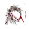 YHOPE Christmas Wreaths For Front Door,19.6Inch Red Bird Wreath Home Wall Decorations,Xmas Wreaths Christmas Wreath Outdoor
