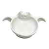 Cute Ghost Figurine Bowl Halloween Candy Bowl, Bat Shape Ceramic Serving Dish, Themed Store Window Display Tabletop Decoration for Party