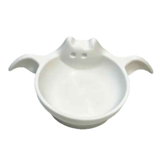 Cute Ghost Figurine Bowl Halloween Candy Bowl, Bat Shape Ceramic Serving Dish, Themed Store Window Display Tabletop Decoration for Party