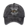 Humorous Baseball Cap with Builtin Fifties Text Wash Cotton Adjustable Dad Hat for Daily Outfit Women Men Accessory