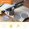 Manual Silicone Handle Stainless Steel Potato Ricer Squeezer Food Crusher Masher
