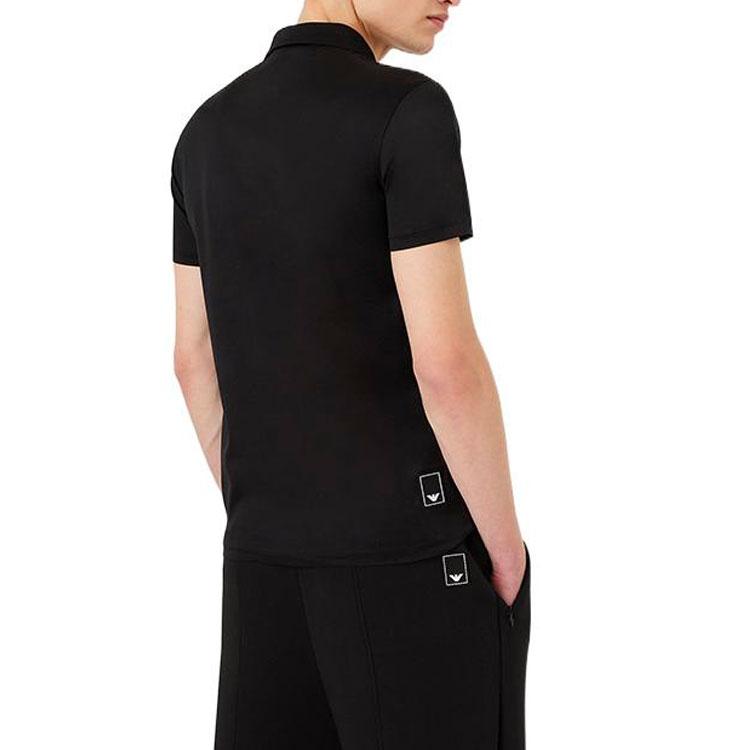 Emporio Armani SS22 Polo Shirt Men's Black 3L1FAB1-JUVZ-0999
